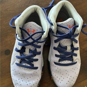 Under Armour Kids' White and purple Sneakers